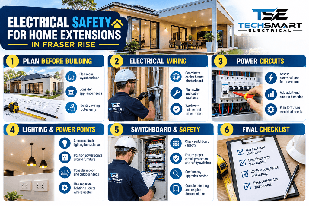 electrical work for home extension Fraser Rise