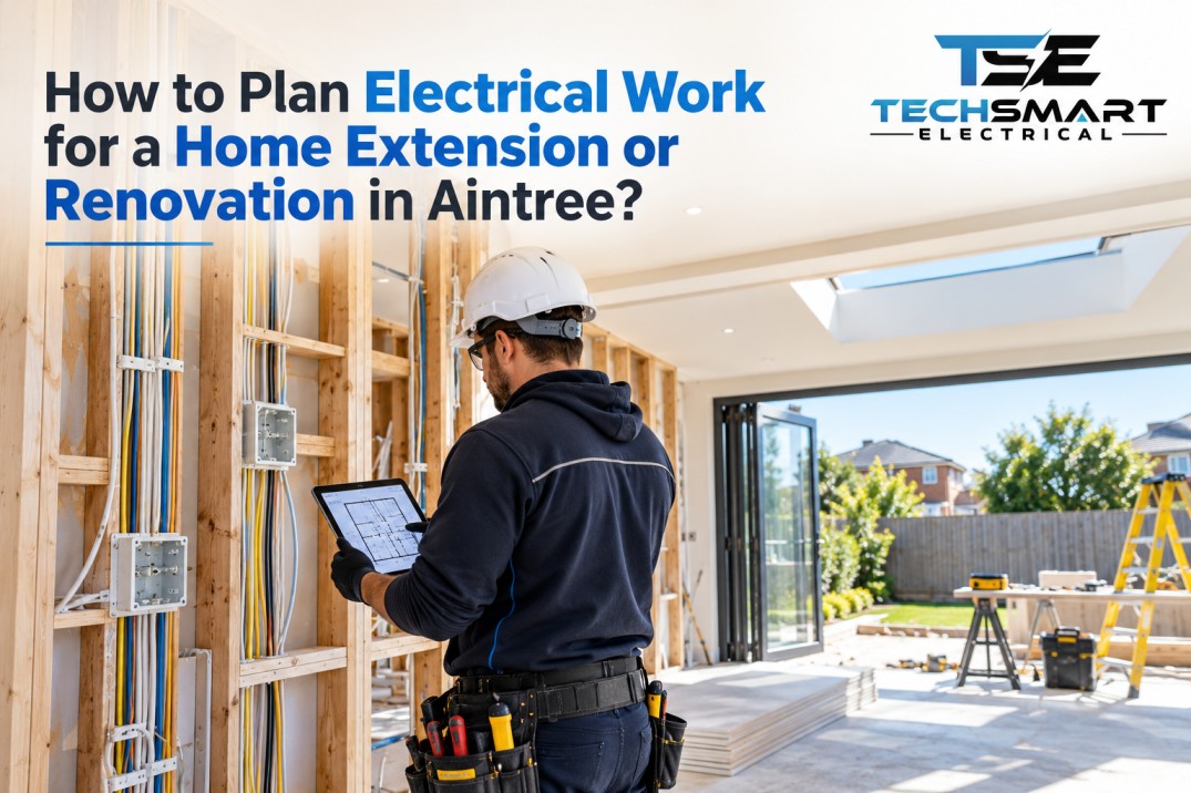 home extension electrician Aintree